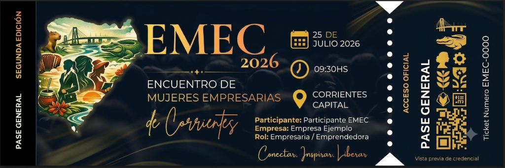 Vista previa de la credencial oficial EMEC 2026